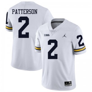 #2 Shea Patterson Michigan Jordan Brand Men's Stitch Jerseys White
