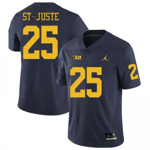 #25 Benjamin St-Juste Michigan Jordan Brand Men's University Jersey Navy
