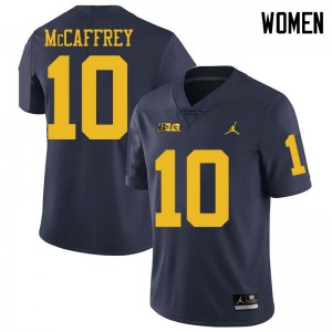 #10 Dylan McCaffrey Wolverines Jordan Brand Women's Official Jerseys Navy