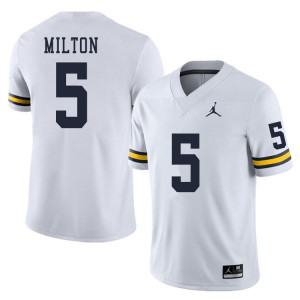 #5 Joe Milton Michigan Jordan Brand Men's University Jerseys White