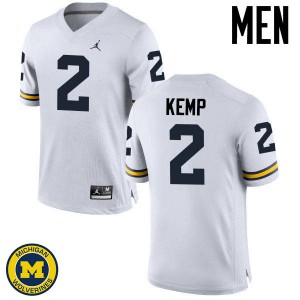 #2 Carlo Kemp University of Michigan Jordan Brand Men's Official Jersey White