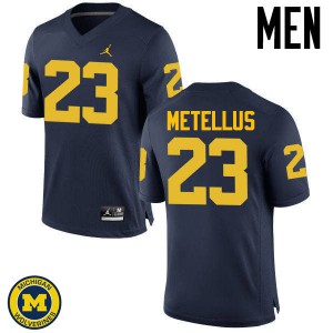 #23 Josh Metellus Michigan Jordan Brand Men's High School Jersey Navy