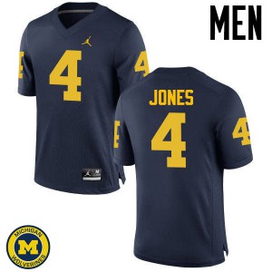 #4 Reuben Jones University of Michigan Jordan Brand Men's Player Jerseys Navy