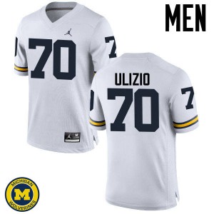 #70 Nolan Ulizio Michigan Jordan Brand Men's NCAA Jersey White