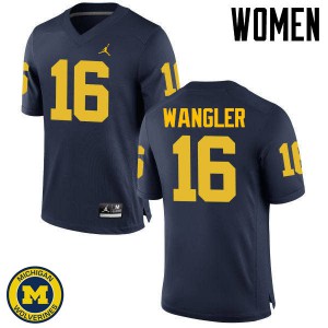 #16 Jack Wangler Michigan Jordan Brand Women's Player Jerseys Navy