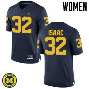 #32 Ty Isaac Michigan Jordan Brand Women's College Jersey Navy