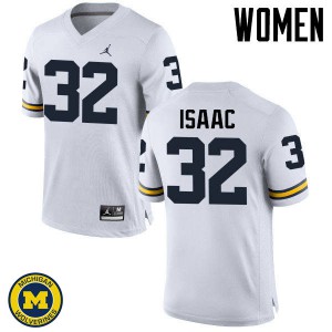 #32 Ty Isaac Michigan Wolverines Jordan Brand Women's High School Jerseys White