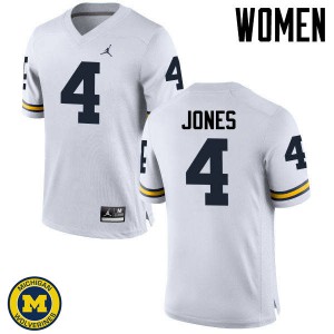 #4 Reuben Jones Michigan Wolverines Jordan Brand Women's University Jerseys White