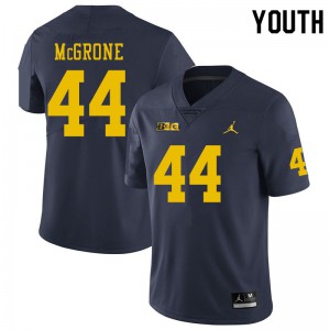 #44 Cameron McGrone Michigan Jordan Brand Youth Alumni Jerseys Navy