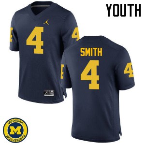 #4 De'Veon Smith Michigan Jordan Brand Youth High School Jerseys Navy