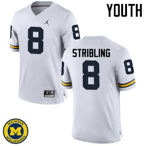#8 Channing Stribling University of Michigan Jordan Brand Youth High School Jersey White
