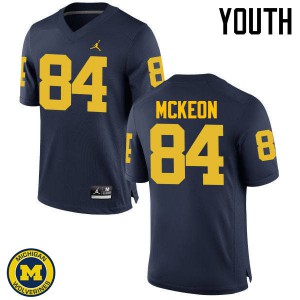 #84 Sean McKeon Michigan Jordan Brand Youth University Jersey Navy